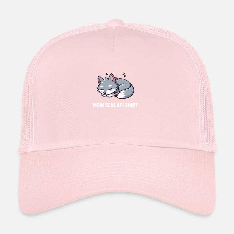 Süßer kleiner schlafender Wolf Trucker Cap