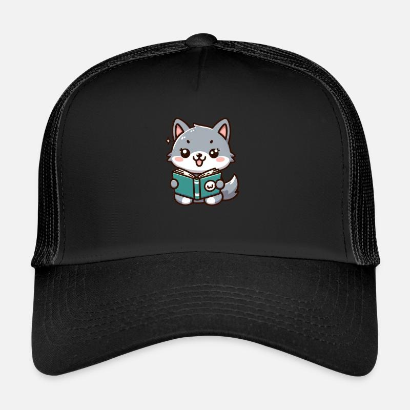 Der lese Wolf Trucker Cap