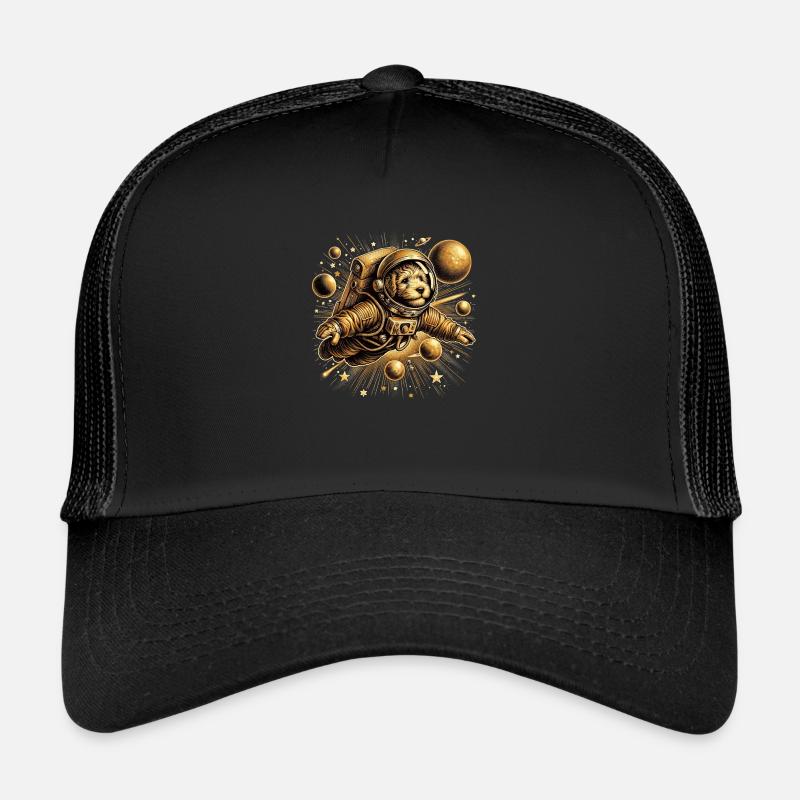 Chien de l’espace doré Casquette trucker 