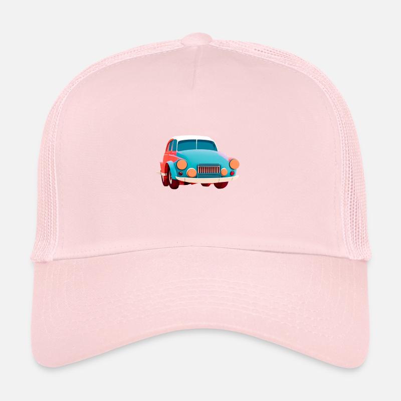 Old Abstract Car Trucker Cap
