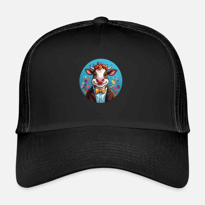 Funny Cow Comic Trucker Cap