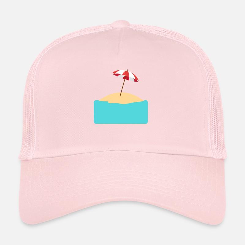 Plage avec île à remplir Casquette trucker 