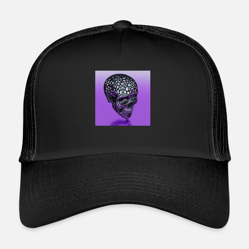 CRANE POURPRE - Casquette trucker  - noir/noir