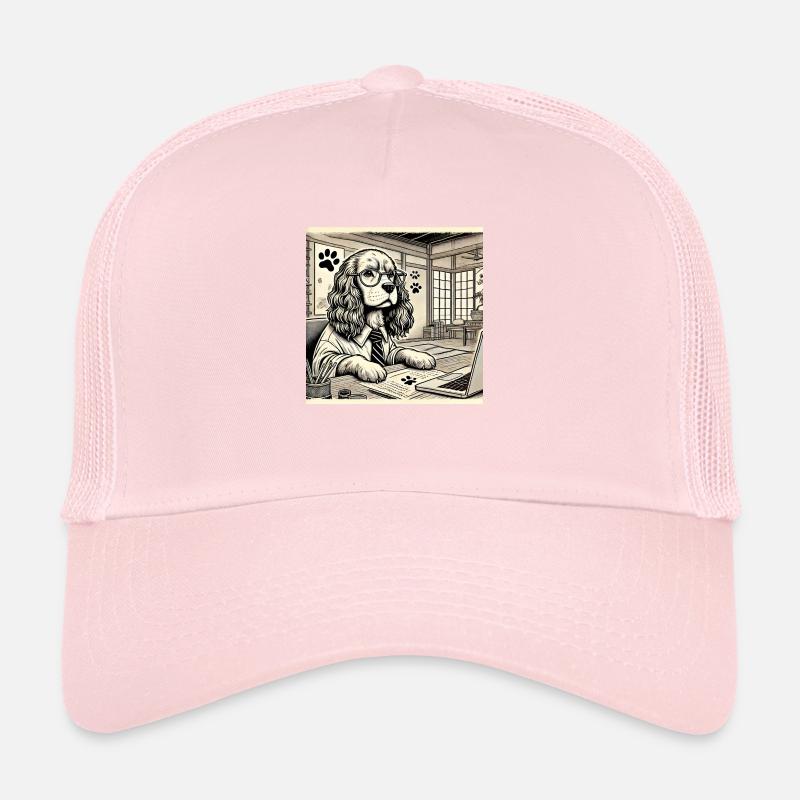 Japan Ukijo e Stil Schreibtisch Cocker Spaniel Trucker Cap