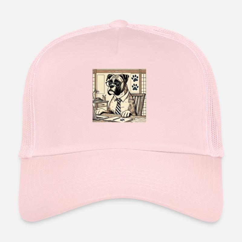 Boxer am Schreibtisch - Ukiyo-e Stil Trucker Cap