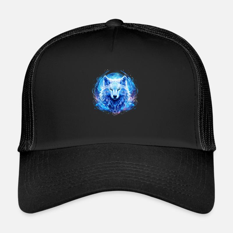 Himmlischer Wolf Trucker Cap