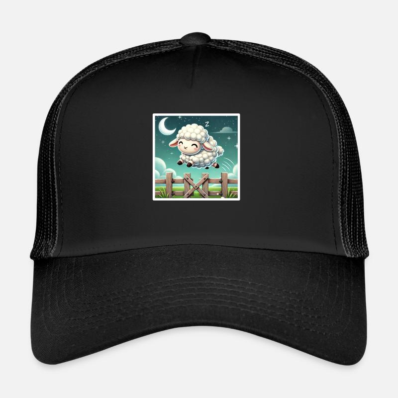 Counting sheep at night Trucker Cap