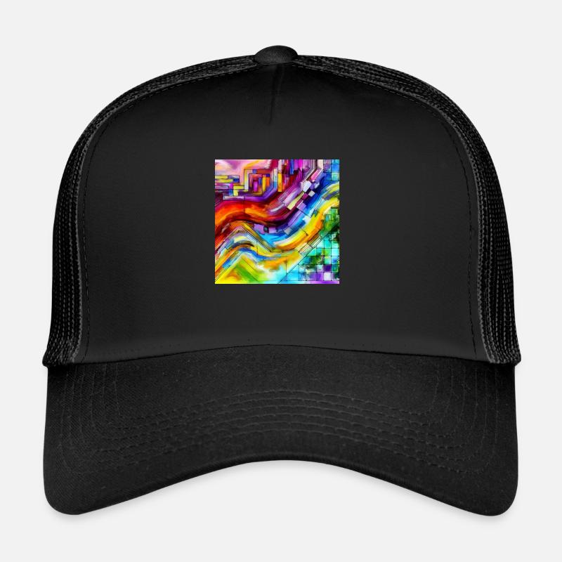 Moderne Strahlkraft - Abstraktes Gemälde Trucker Cap