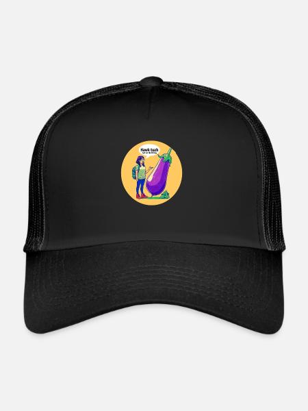 Do you talk to vegetables? - Trucker Cap - black/black - Front