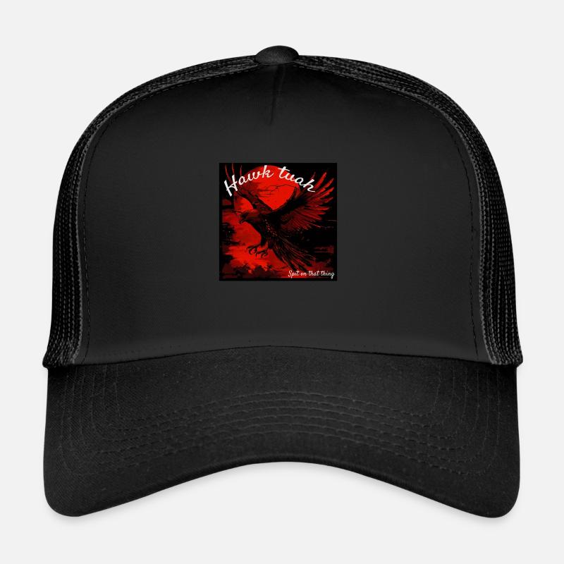 L’aigle Hawk Tuah - Casquette trucker  - noir/noir