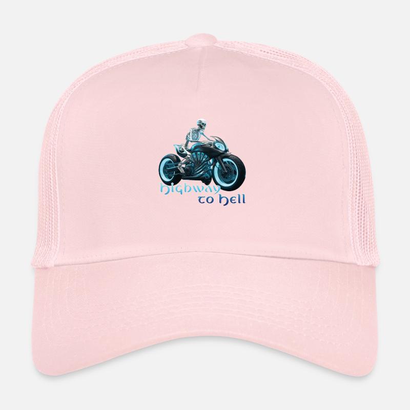 Biker Skelett 06 2024 A 02 Trucker Cap