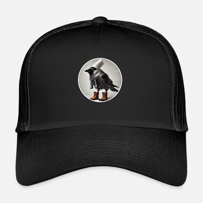 Choucas avec jumelles Casquette trucker 