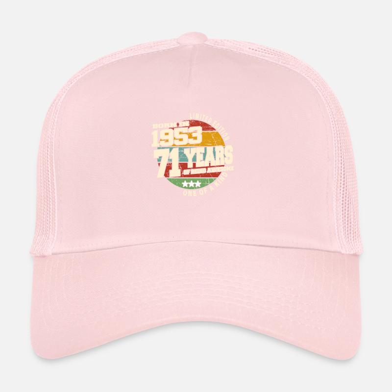1953 Vintage Retro Classique 71 ans Casquette trucker 