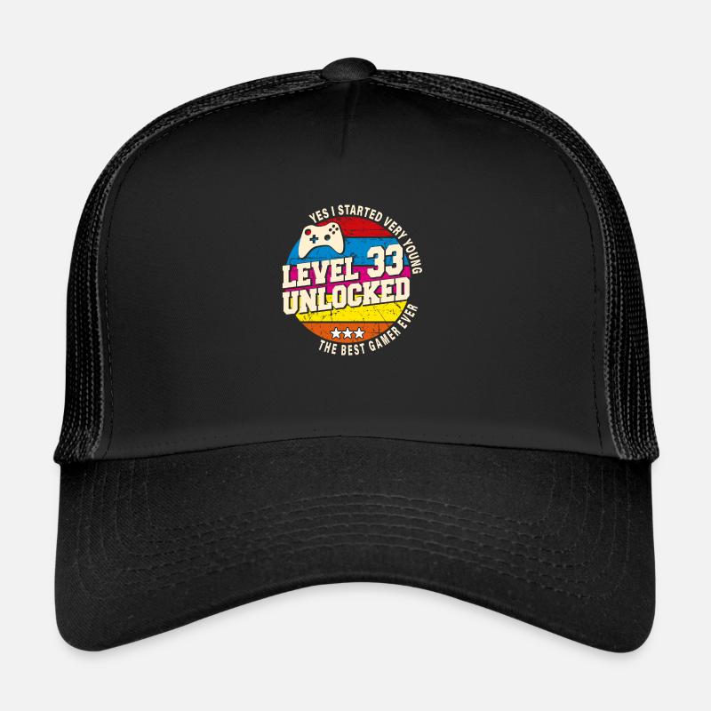 Original 1991 Vintage Level 33 Freischalten Trucker Cap