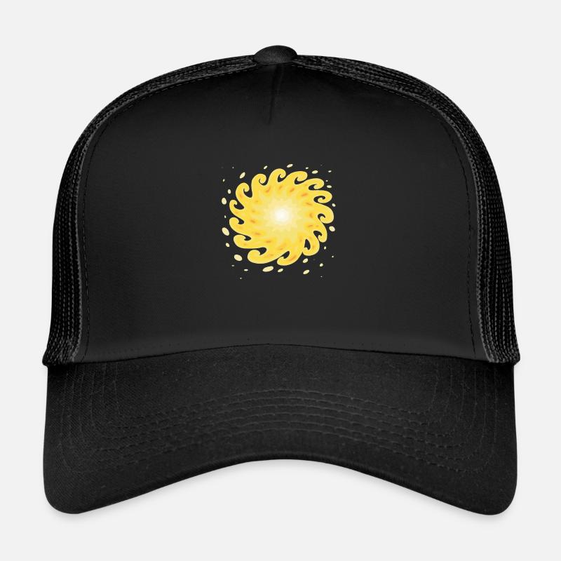 Sonne im Zenit - Trucker Cap - Schwarz/Schwarz