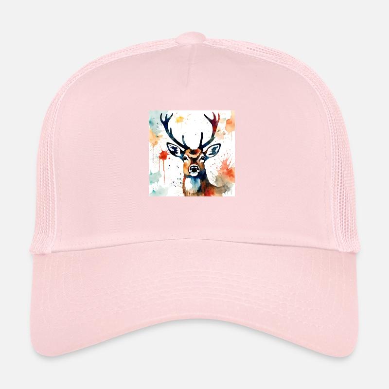 Deer Painting Trucker Cap