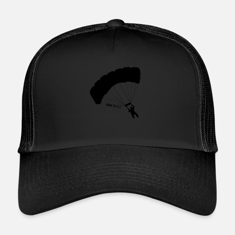 Parachutisme vintage Parachute Cool Parachutisme Casquette trucker 