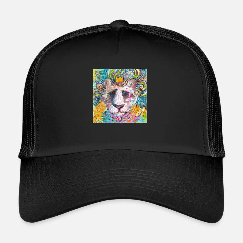 Löwe zerschmettern Trucker Cap