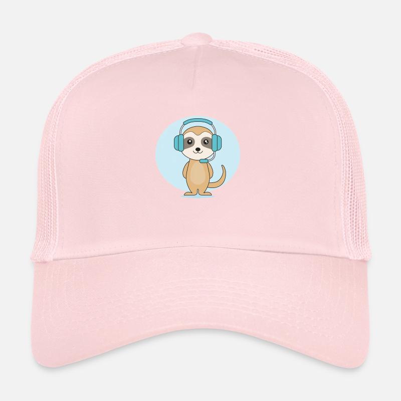 Suricate avec casque Casquette trucker 