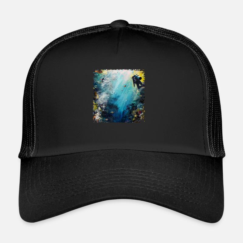 Diving is a passion Trucker Cap