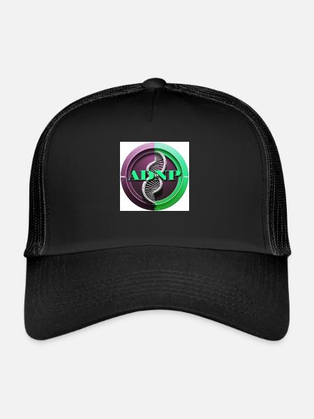 Syndrome ADNP - Casquette trucker  - noir/noir - Devant