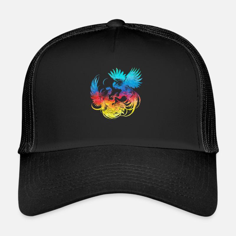Coq, tup, combat, animal, isolé, coloré, poulet Casquette trucker 