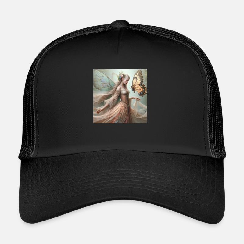Fée Papillon. Casquette trucker 