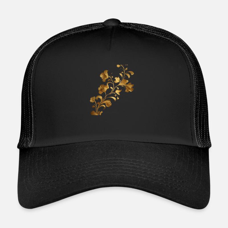 Vignes et fleurs tourbillonnantes Casquette trucker 