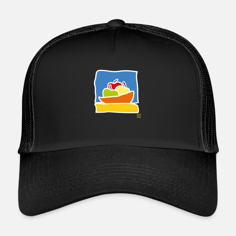 pomme - Casquette trucker  - noir/noir