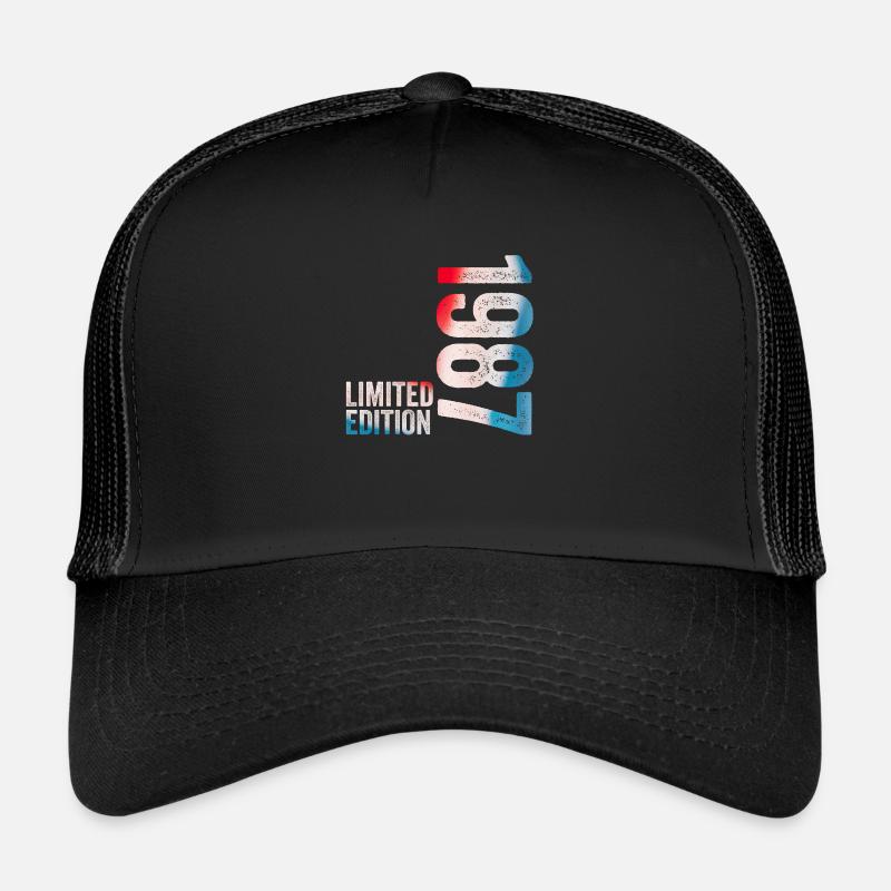 1987 1987 Cadeau d’anniversaire en édition limitée Casquette trucker 