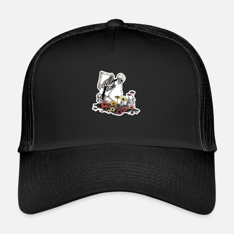 Fleur de squelette d’amoureux des plantes Casquette trucker 