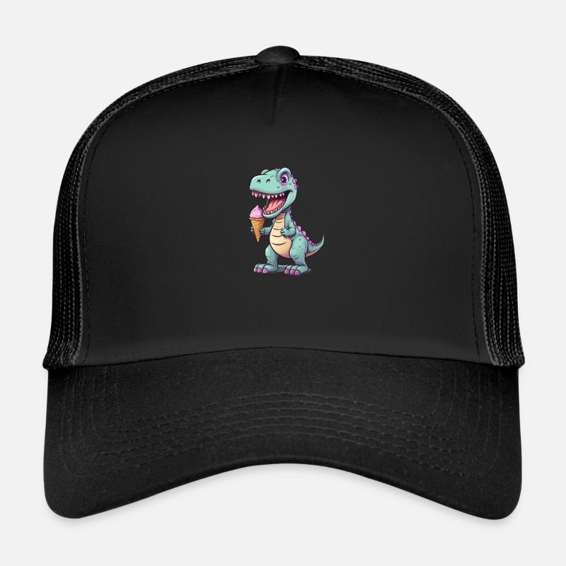 Dino mange de la glace Casquette trucker 