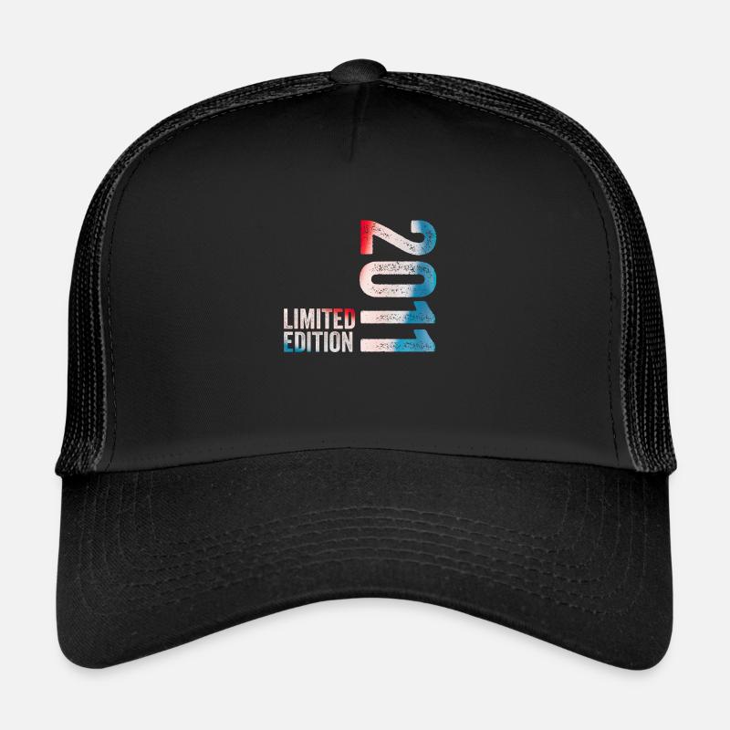 2011 Limited Edition Geburtstagsgeschenk 2011 - Trucker Cap - Schwarz/Schwarz