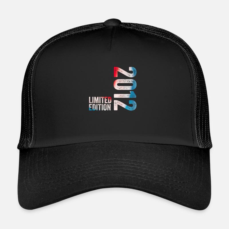 2012 Limited Edition Geburtstagsgeschenk 2012 - Trucker Cap - Schwarz/Schwarz