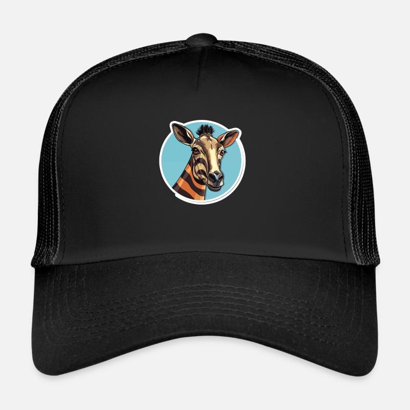Tête D’okapi Motif Animalier Rare Casquette trucker 