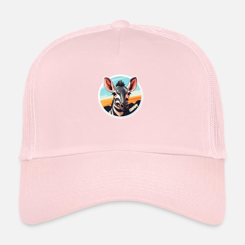 Okapi Kopf Seltenes Tiermotiv Trucker Cap