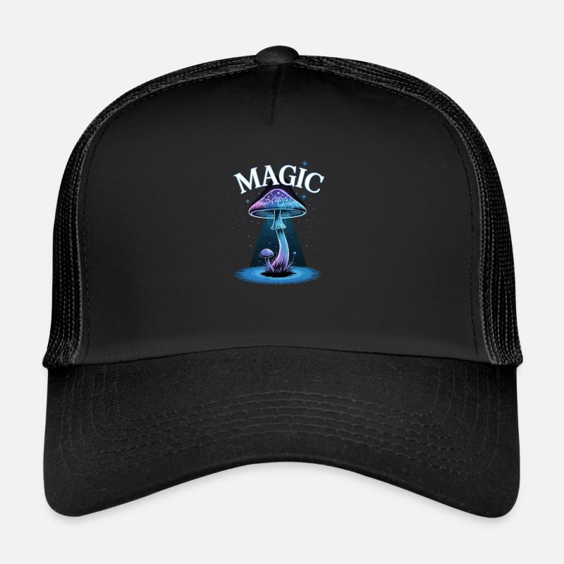 Magic mushroom in starlight Trucker Cap