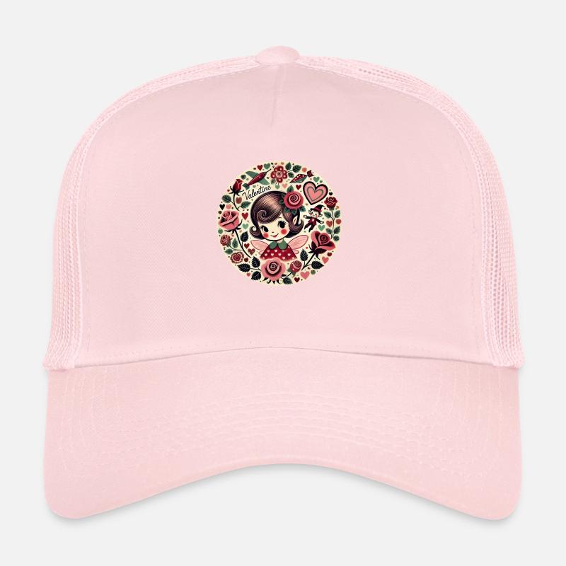 Fée Vintage de la Saint-Valentin Casquette trucker 