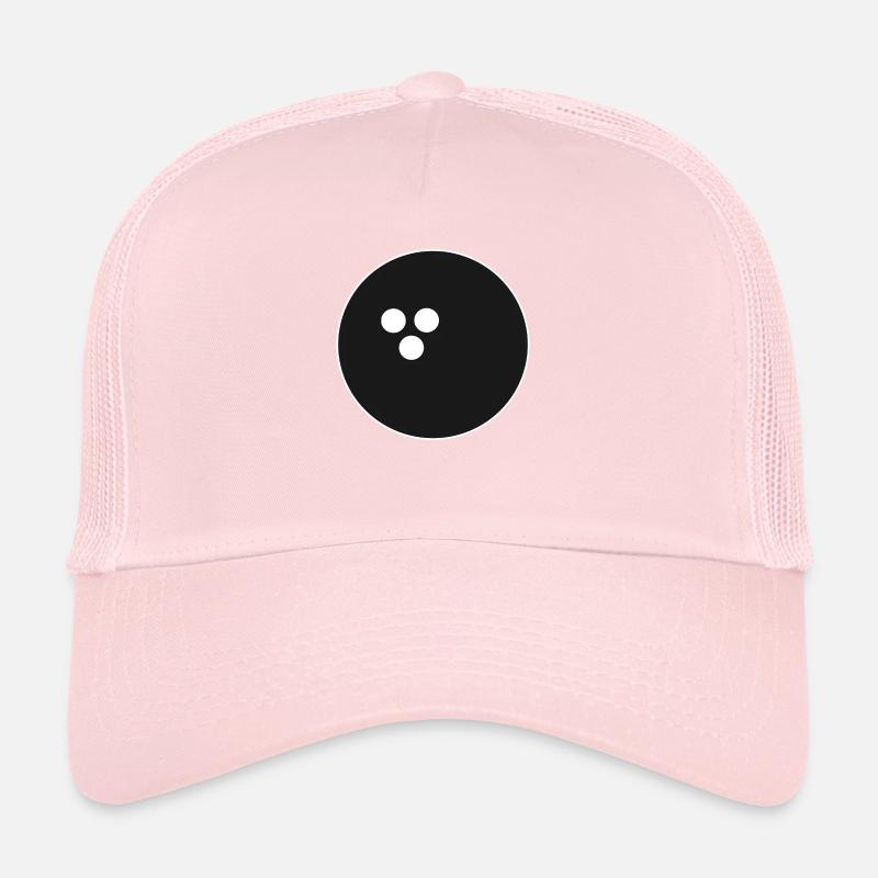 Bowlingkugel, Bowling schwarz Trucker Cap