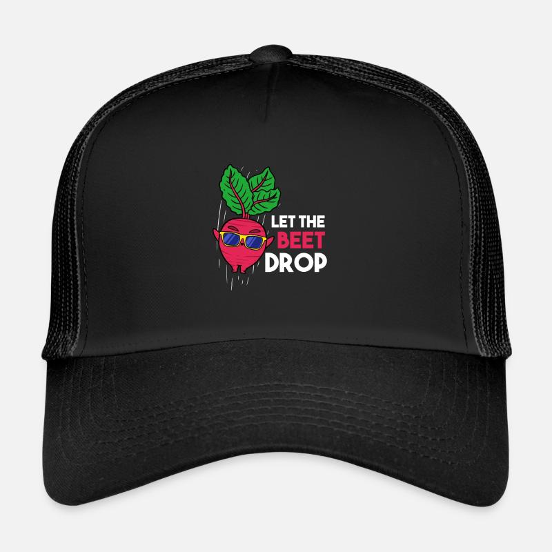 Let The Beet Drop Gift pour les végétaliens Casquette trucker 