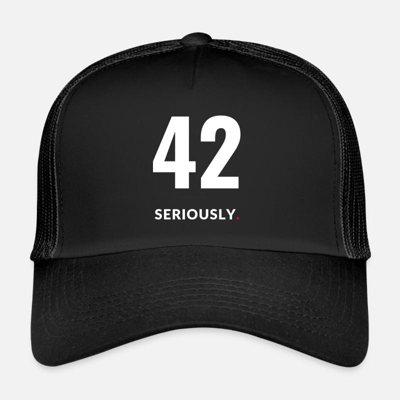 42 - Trucker Cap - Schwarz/Schwarz