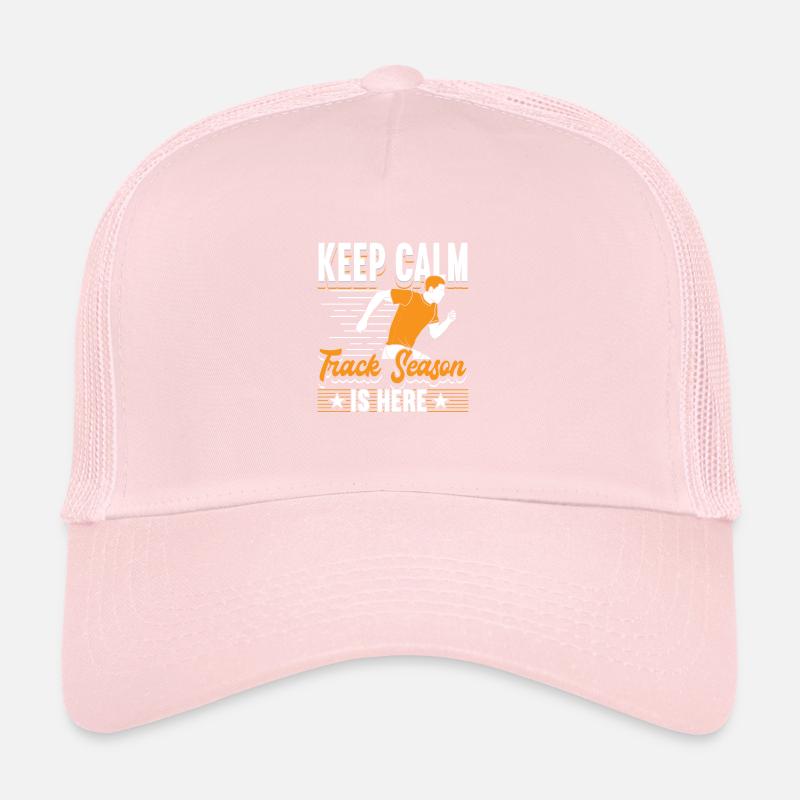 Keep Calm Track Saison ist hier Leichtathletik Trucker Cap