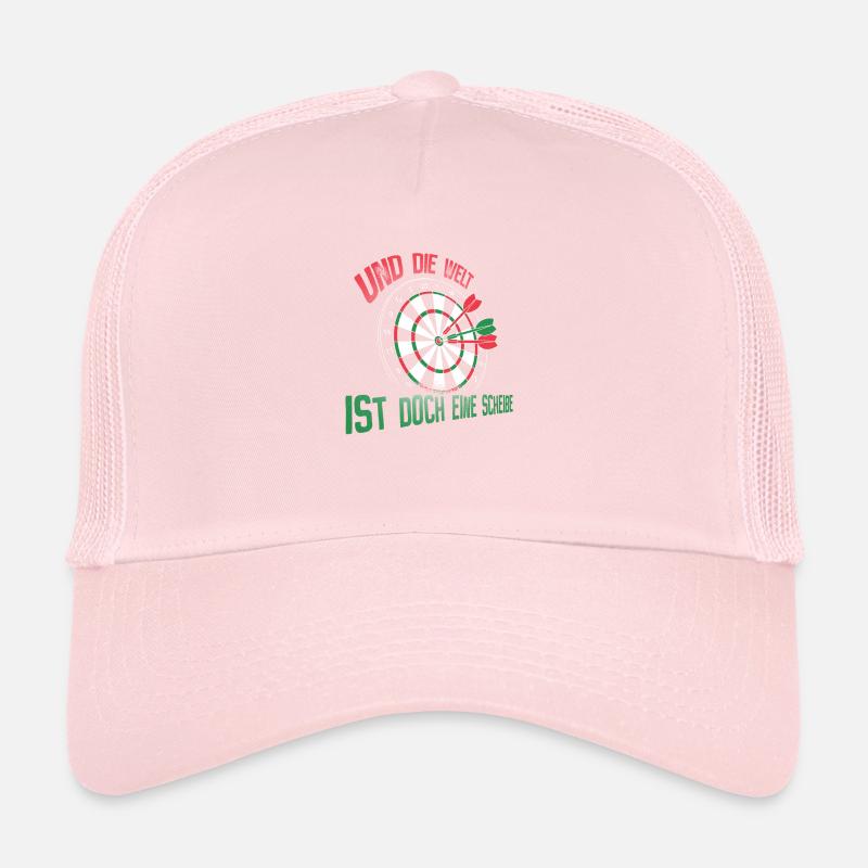 Welt ist doch eine Scheibe – Dartscheibe Trucker Cap
