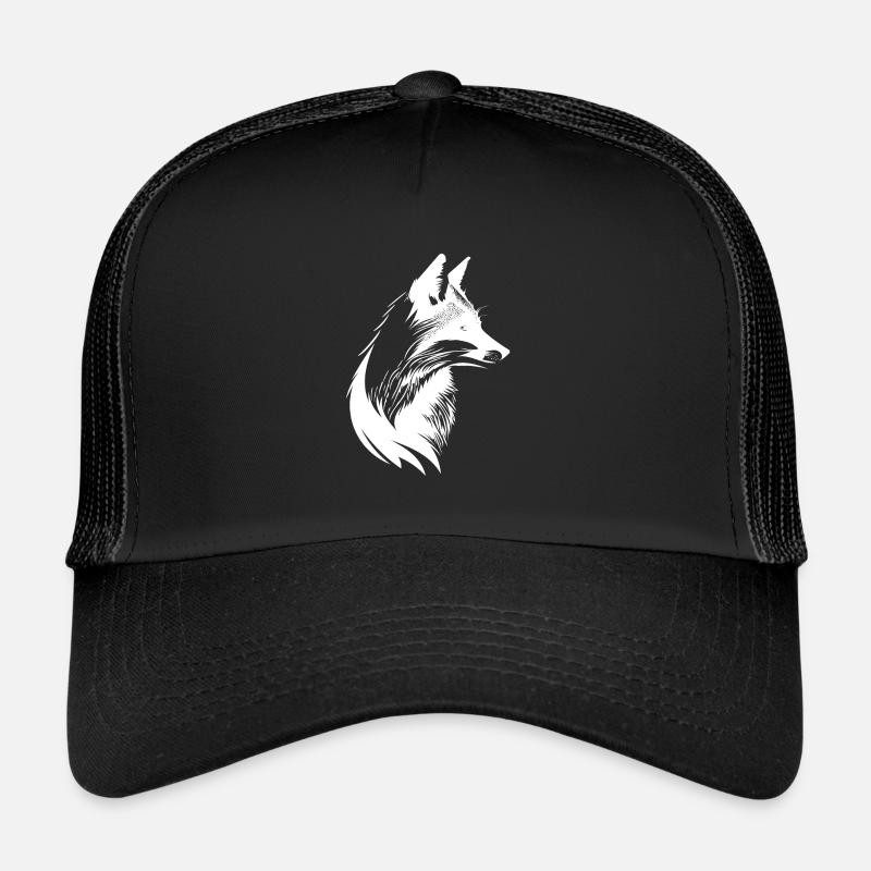 Joli renard de la forêt Portrait de nature Casquette trucker 