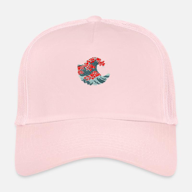 Valentinstag Liebe Geschenk · Welle Herz Trucker Cap