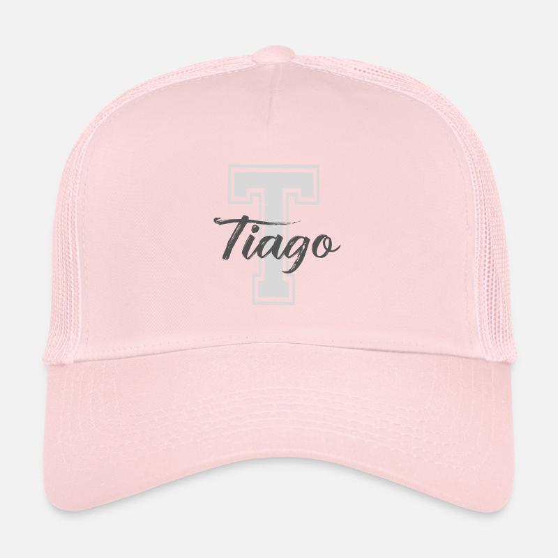 Tiago Geschenk Tshirt personalisierte Vorname Tiago Trucker Cap