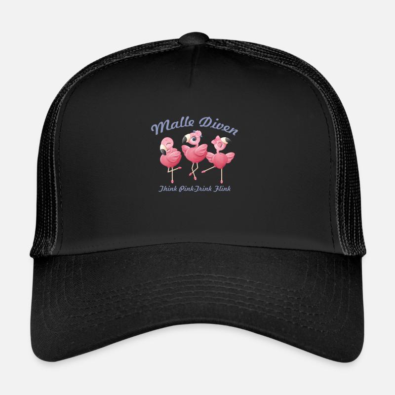 Malle Divas Think Pink DrinkIng Nimble Bridal Gift Trucker Cap