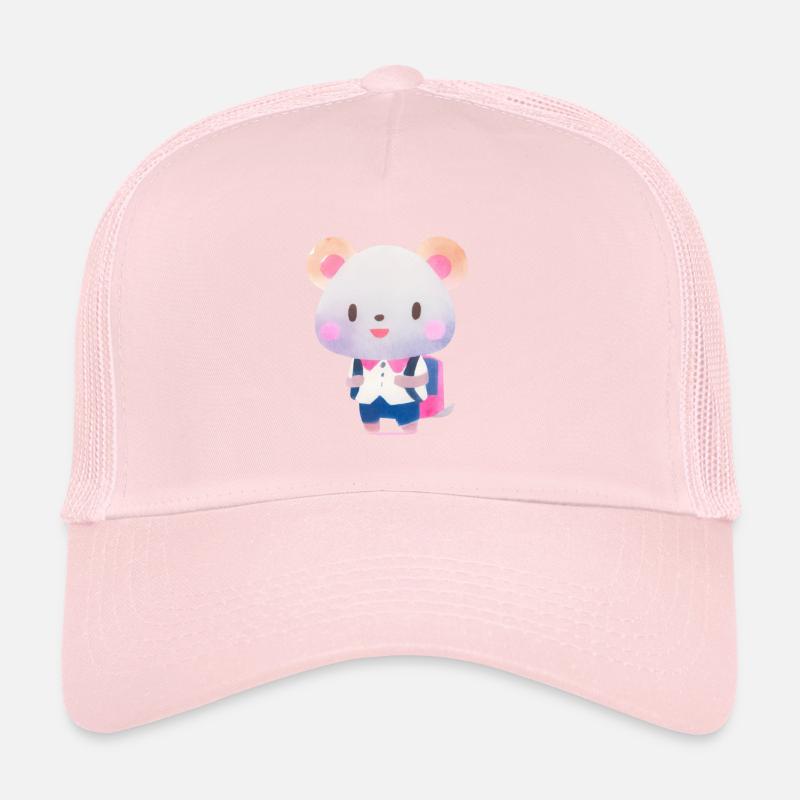 Süßes Tier geht gerne zur Schule Kindertasche Trucker Cap