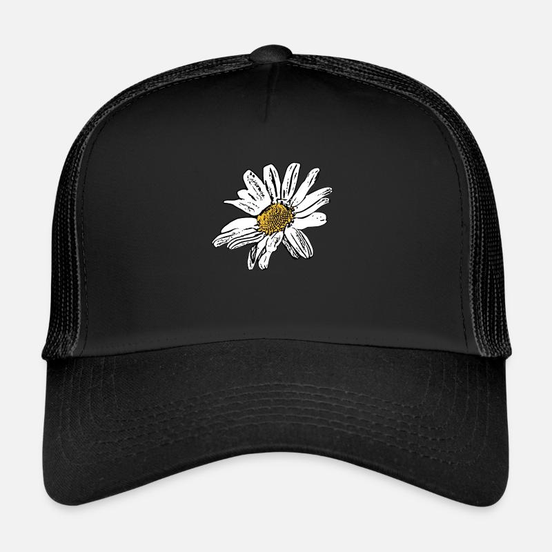 Cadeau de fleurs blanches Casquette trucker 