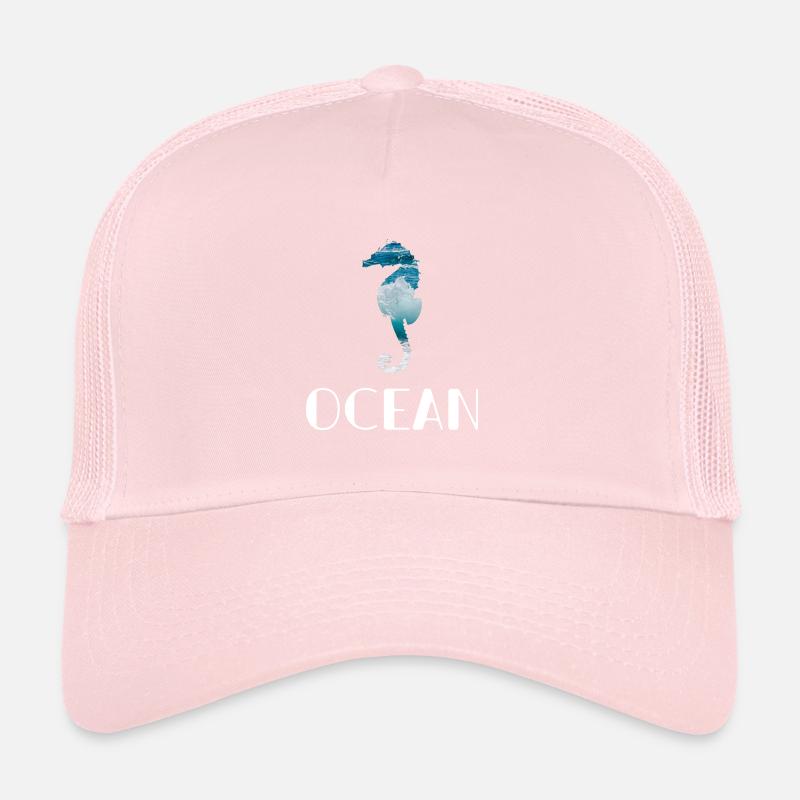 Cheval de mer dans la mer Casquette trucker 